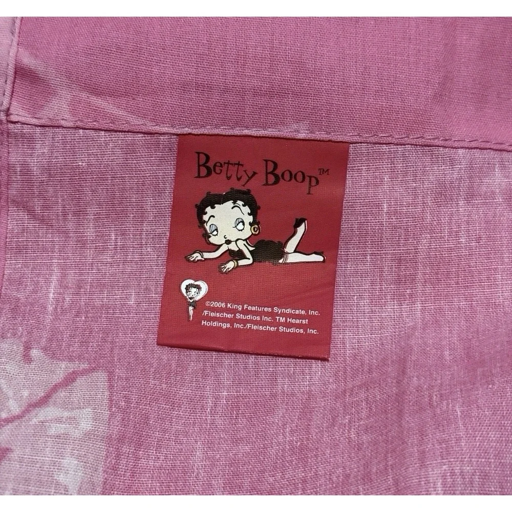 Vintage Betty Boop Valance Curtains Pink 2006 Y2K